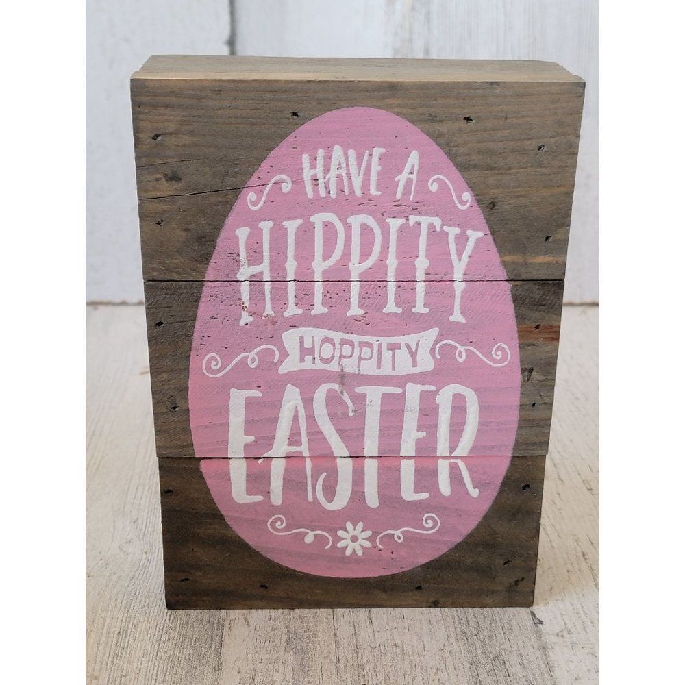Have a hippity hoppity Easter wooden sign‎ home decor